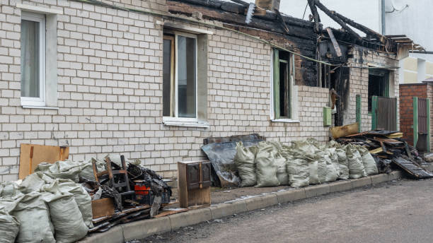 Professional Fire Damage Removal technician working in Springfield, MN